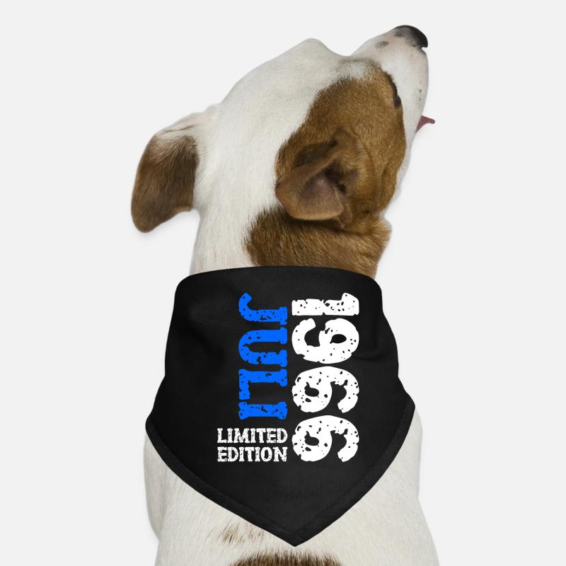 1966 Juli Limited Edition Geburtstag Geschenk Hunde-Bandana