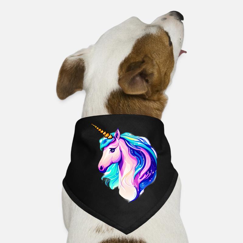 Einhorn Fabeltier Unicorn Mädchen Einhörner Hunde-Bandana
