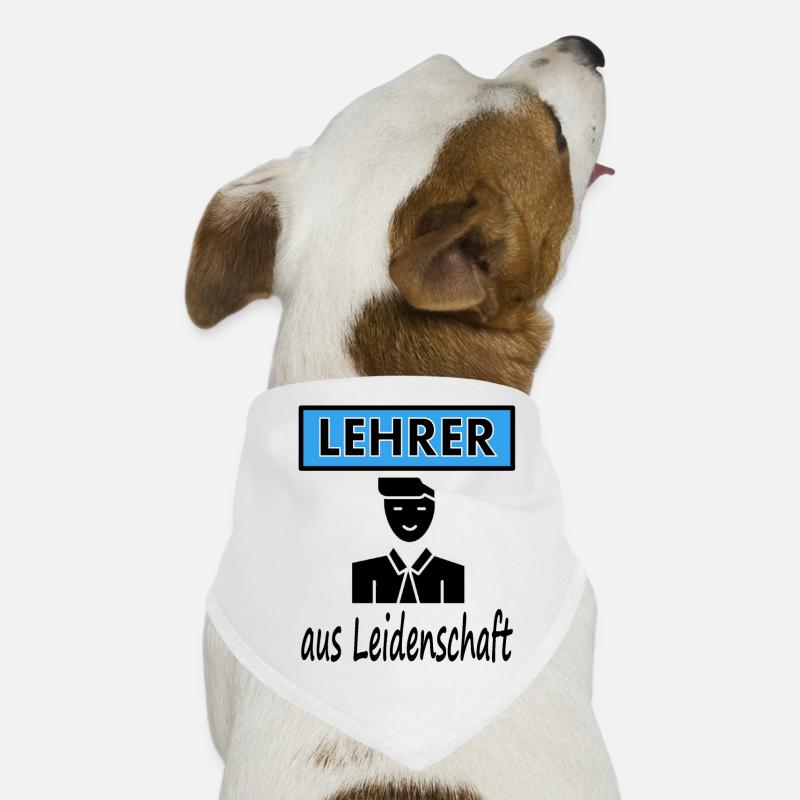 Ich bin Lehrer aus Leidenschaft Schullehrer gift Hunde-Bandana
