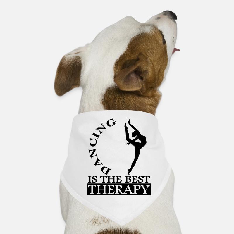 Tanzen Tänzer Spruch Ballett Tänzerin Geschenkidee - Hunde-Bandana - Weiß