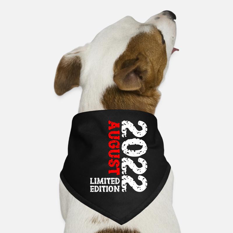 2022 August Limited Edition 1. Geburtstag Outfit Hunde-Bandana