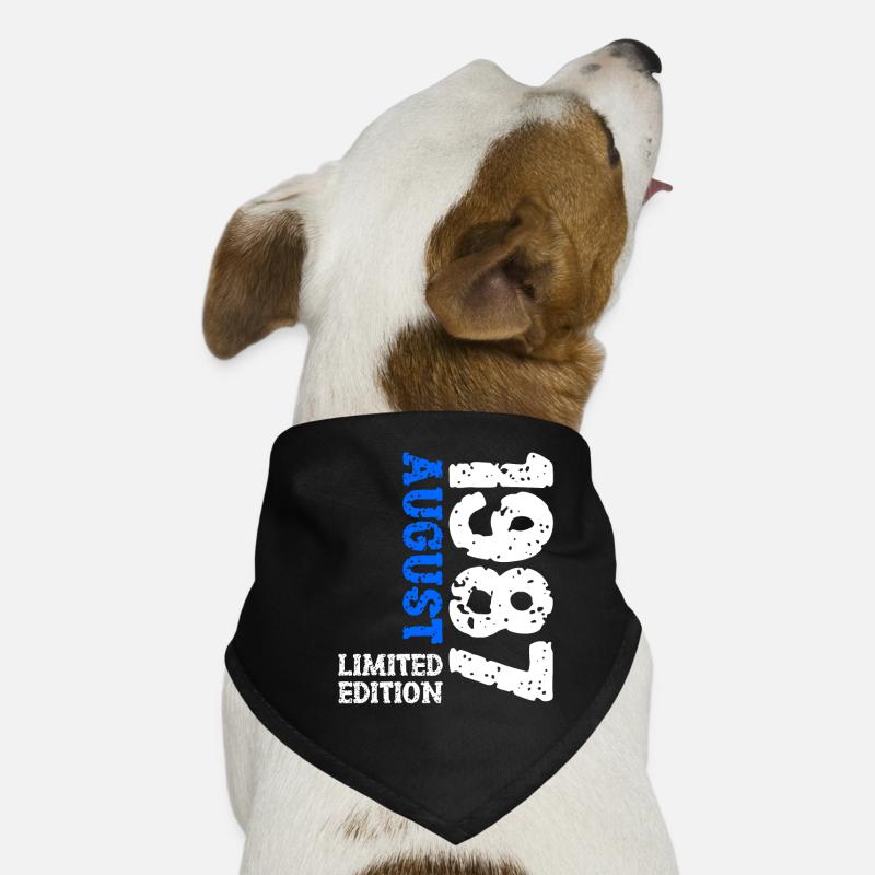 1987 Août Édition Limitée 36e Tenue d’anniversaire Bandana pour chien