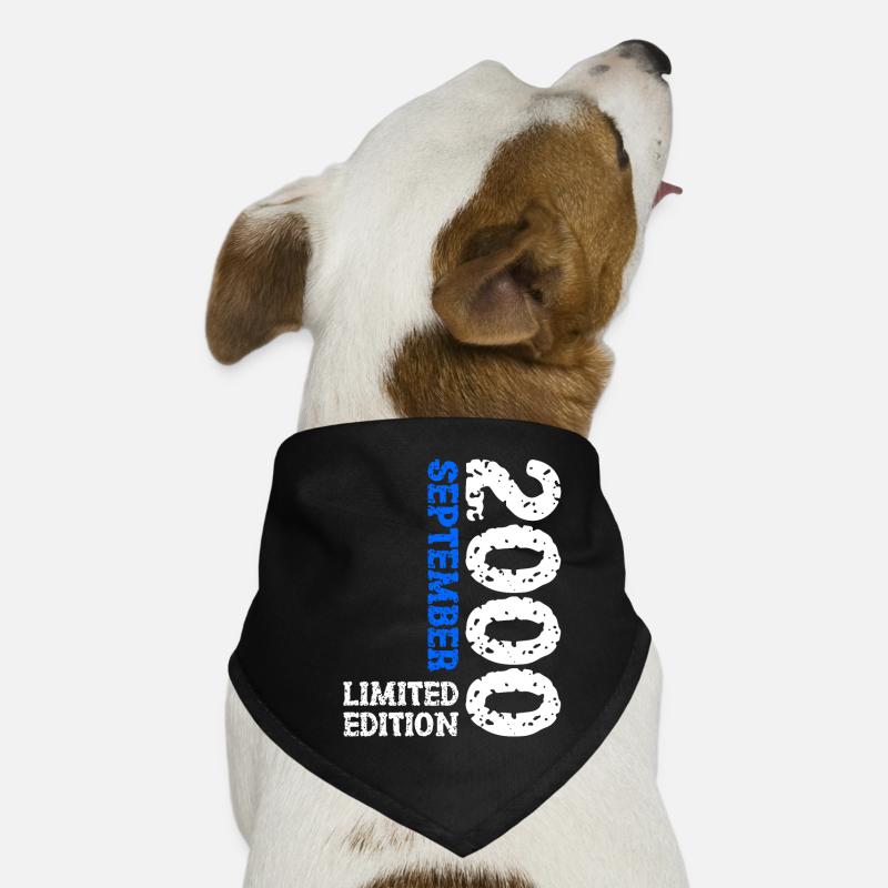 2000 Septembre Édition Limitée 23rd Birthday Deco Bandana pour chien