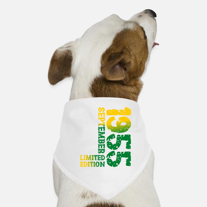 1955 September Limited Edition 68th Birthday Deco Dog Bandana
