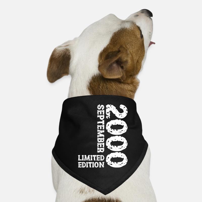 2000 Septembre Édition Limitée 23rd Birthday Deco Bandana pour chien