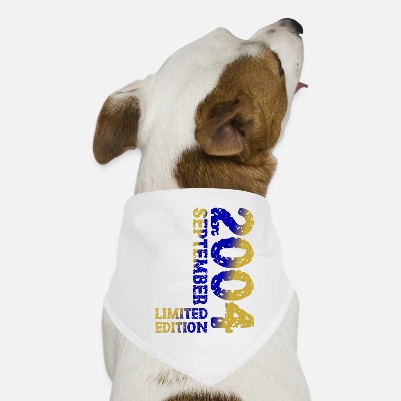 2004 September Limited Edition 19. Geburtstag Deko Hunde-Bandana