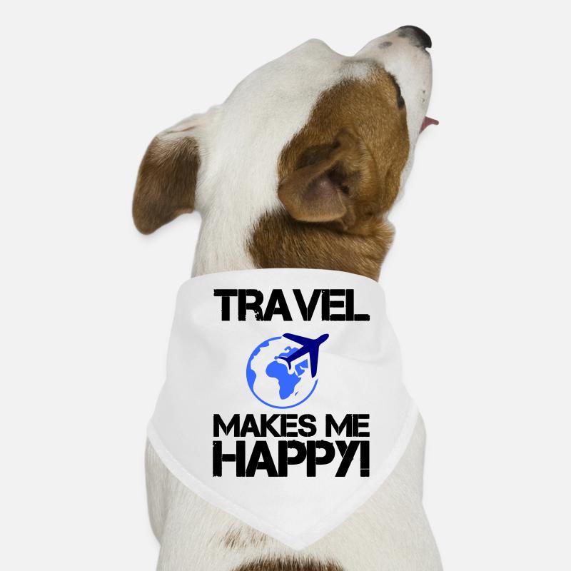 Voyagez heureux Bandana pour chien