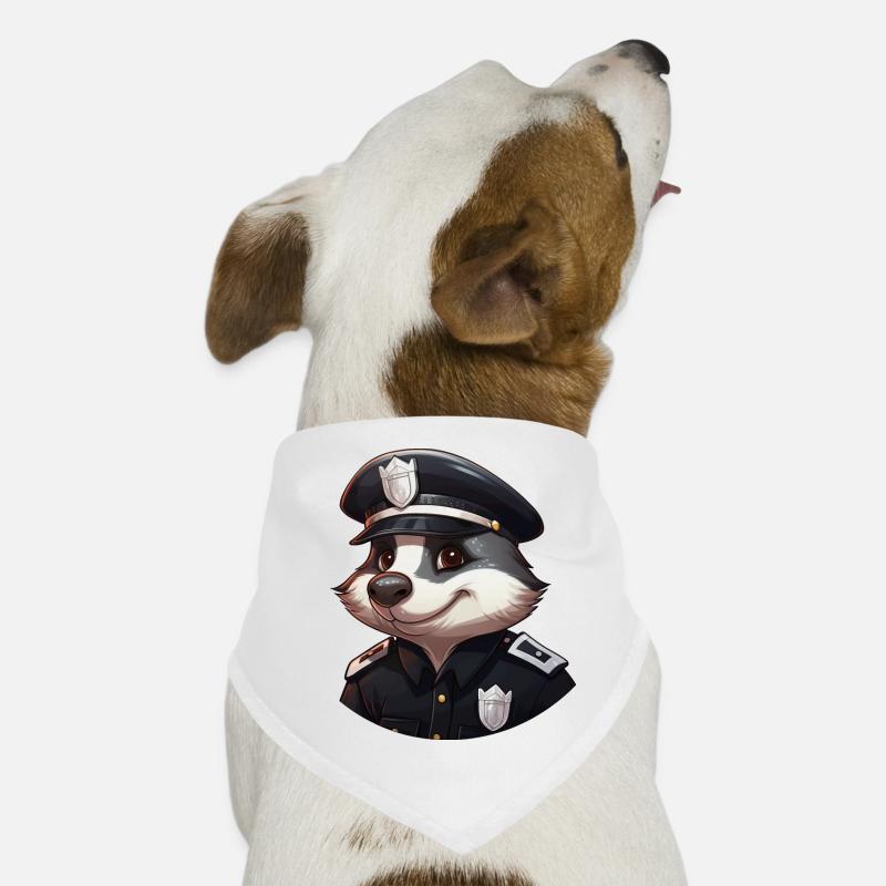 Badger Policewoman Dog Bandana