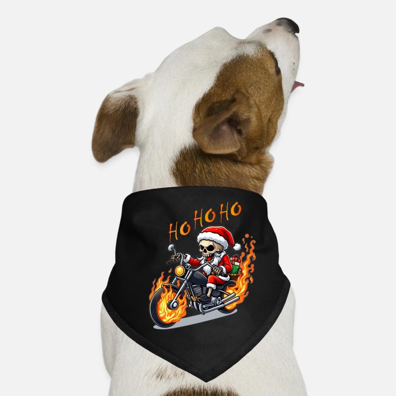 Père Noël squelette maléfique Bandana pour chien