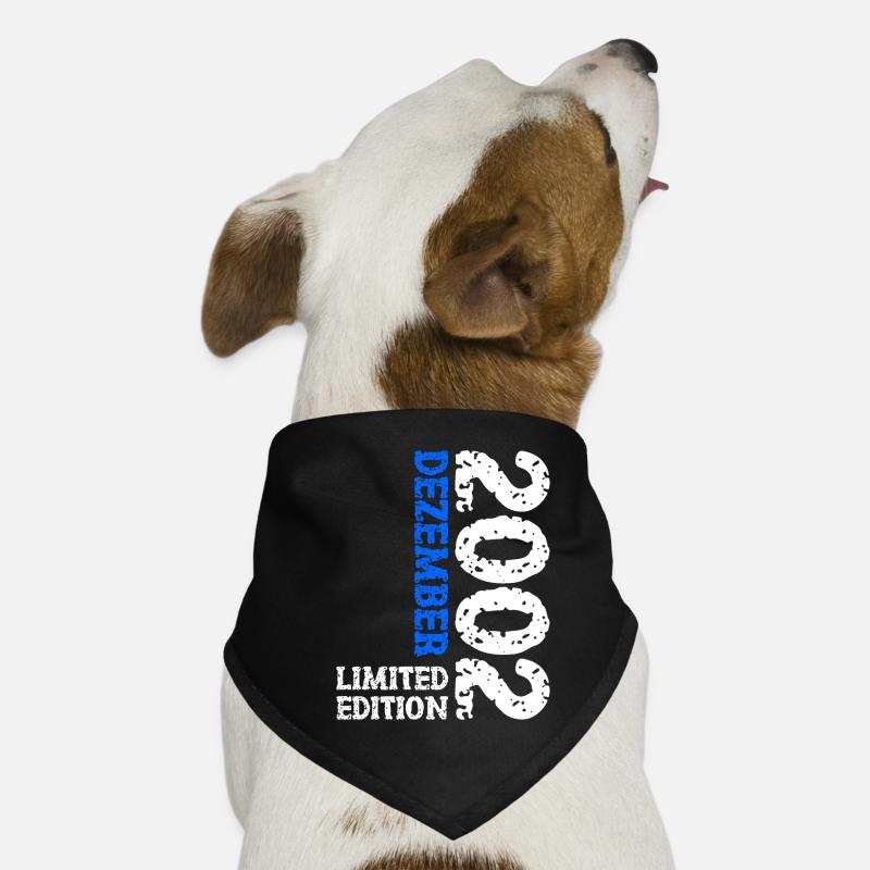 2002 Décembre Edition Limitée 21ème Anniversaire Décoration Bandana pour chien