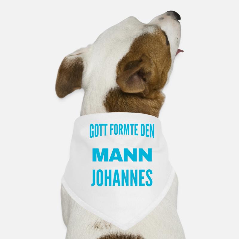 Johannes Name Design Hunde-Bandana
