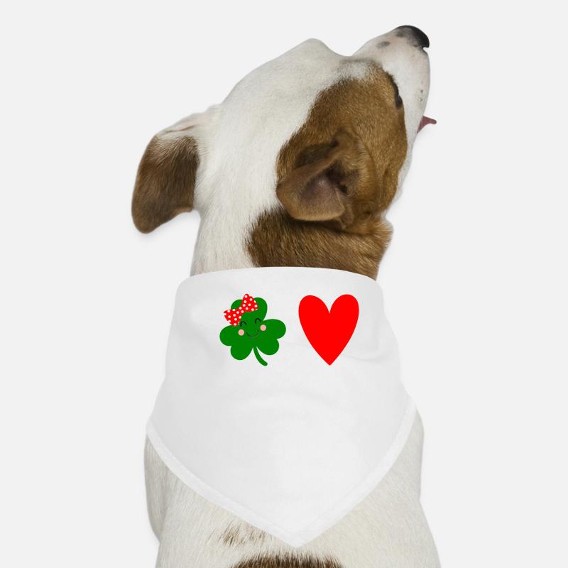 St Patricks Day Accessoires Ireland Shamrock Deko Hunde-Bandana