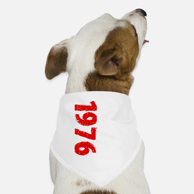1976 Limited Edition Geburtstag Geschenk Frau Mann Hunde-Bandana