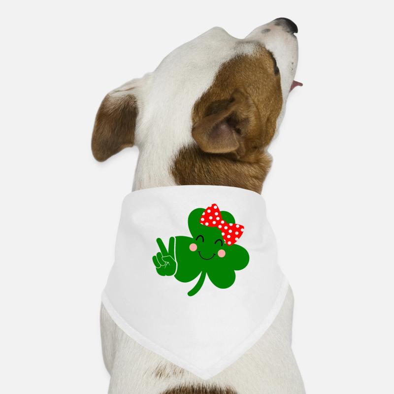 St Patricks Day Accessoires Ireland Shamrock Deko Hunde-Bandana