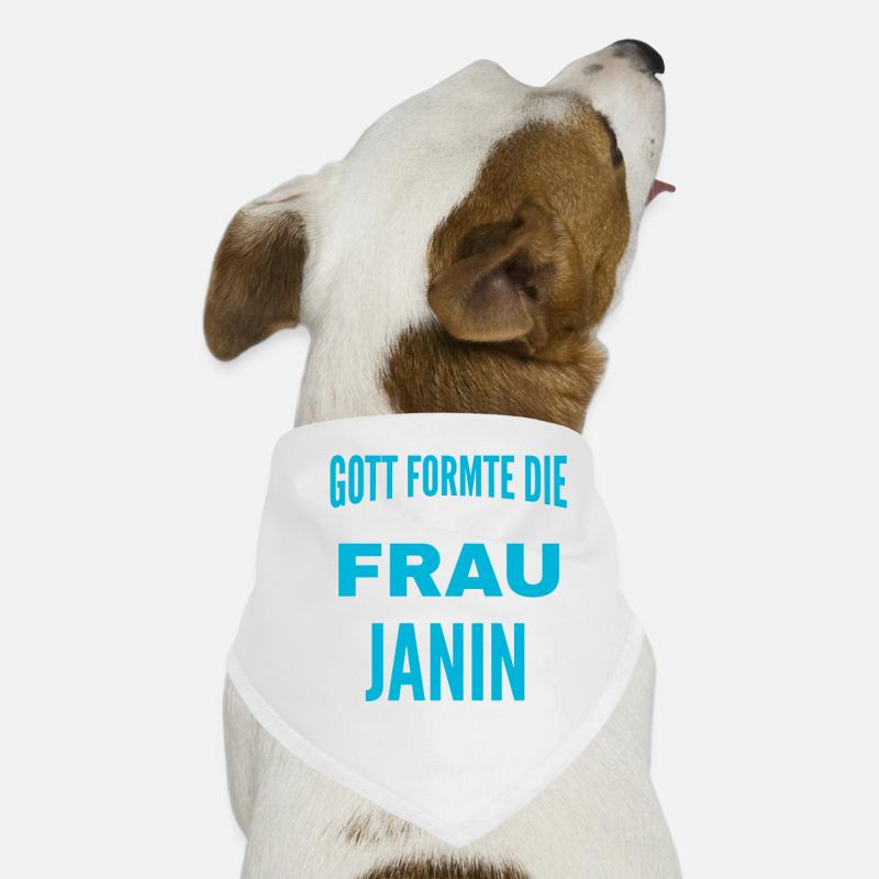 Conception du nom Janin Bandana pour chien
