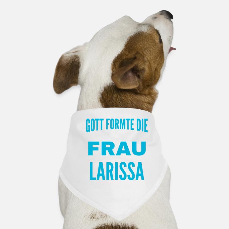 Larissa Name Design Hunde-Bandana