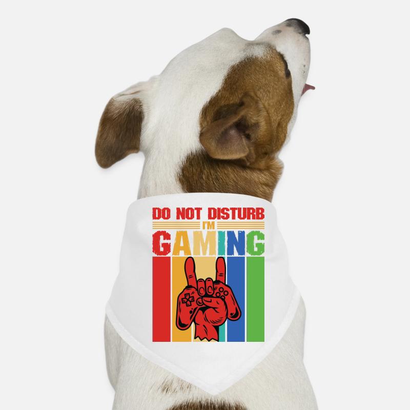Don’t Disturb Je joue aux joueurs Bandana pour chien