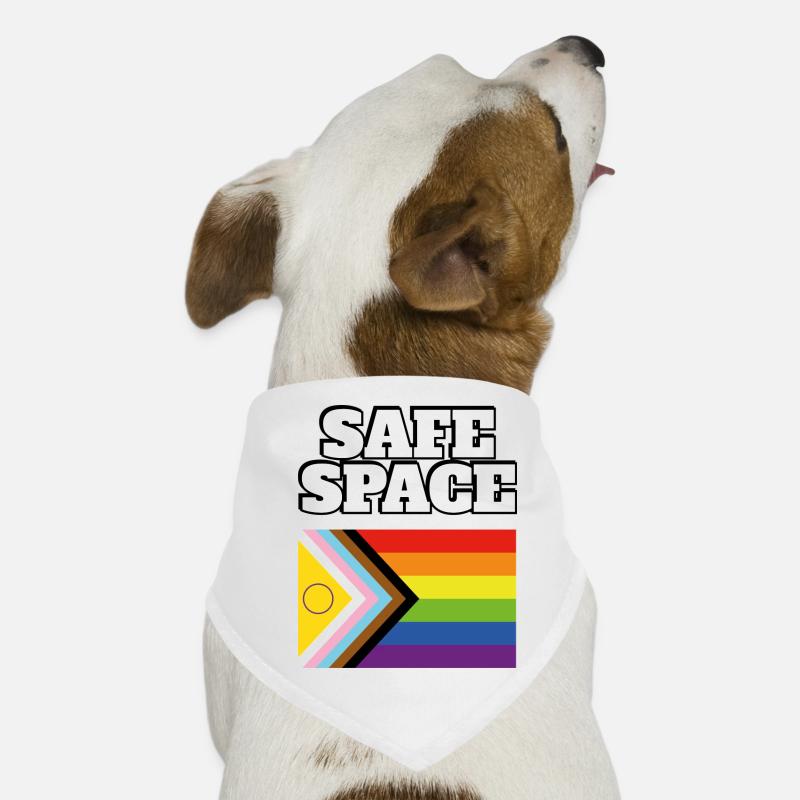 LGBTQ Safe Space inklusive Pride-Flagge Hunde-Bandana
