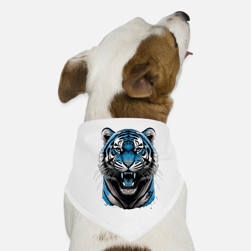 Tigre Bleu 💙 Bandana pour chien