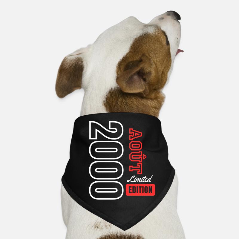 Limitiertes Geburtstagsgeschenk August 2000 Hunde-Bandana