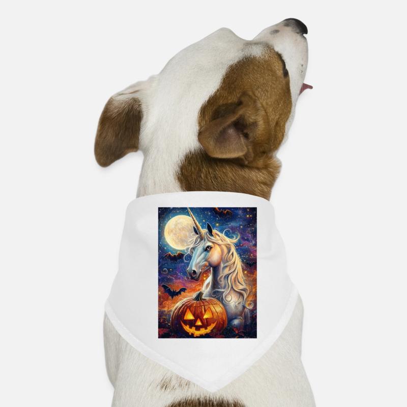 Halloween Geschenk Frauen Einhorn Männer Kinder Hunde-Bandana