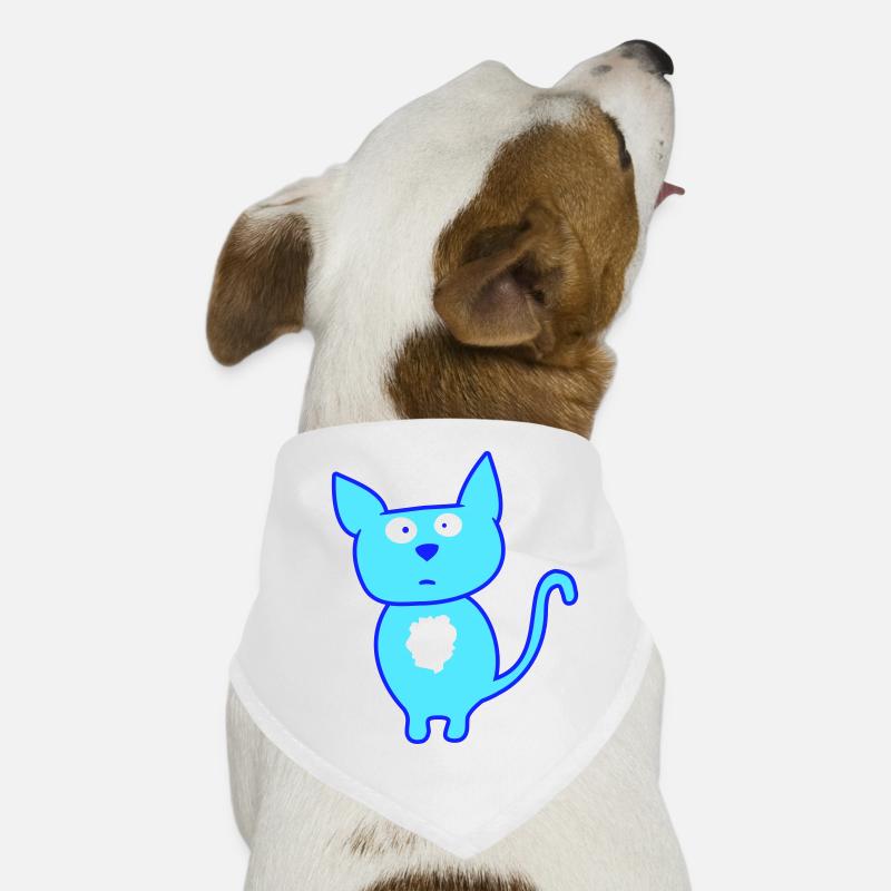 Confused cat looking curious funny grimace Dog Bandana