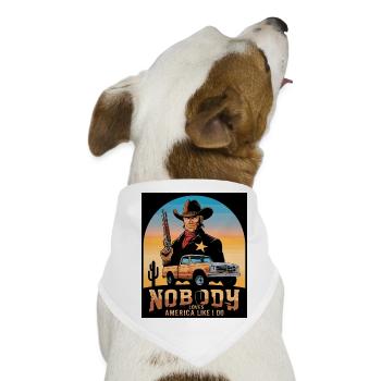 Texas Sheriff - Hunde-Bandana - Weiß - Vorne