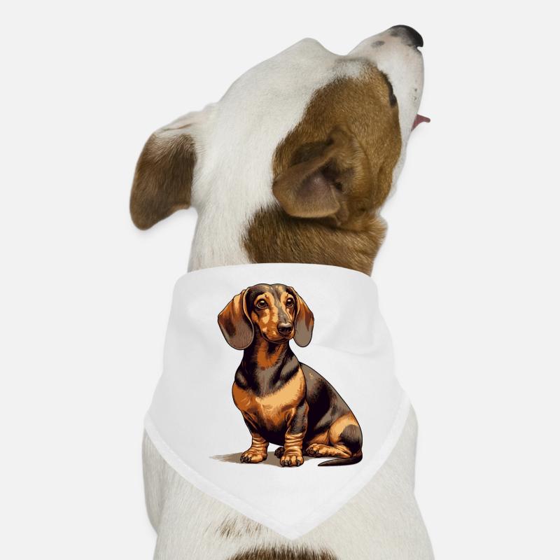 Sitting Dachshund Dog Bandana