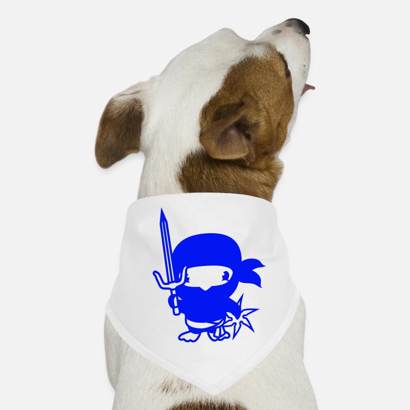 Oiseau Ninja Combattant Assassin Épée Ninja Star Bandana pour chien