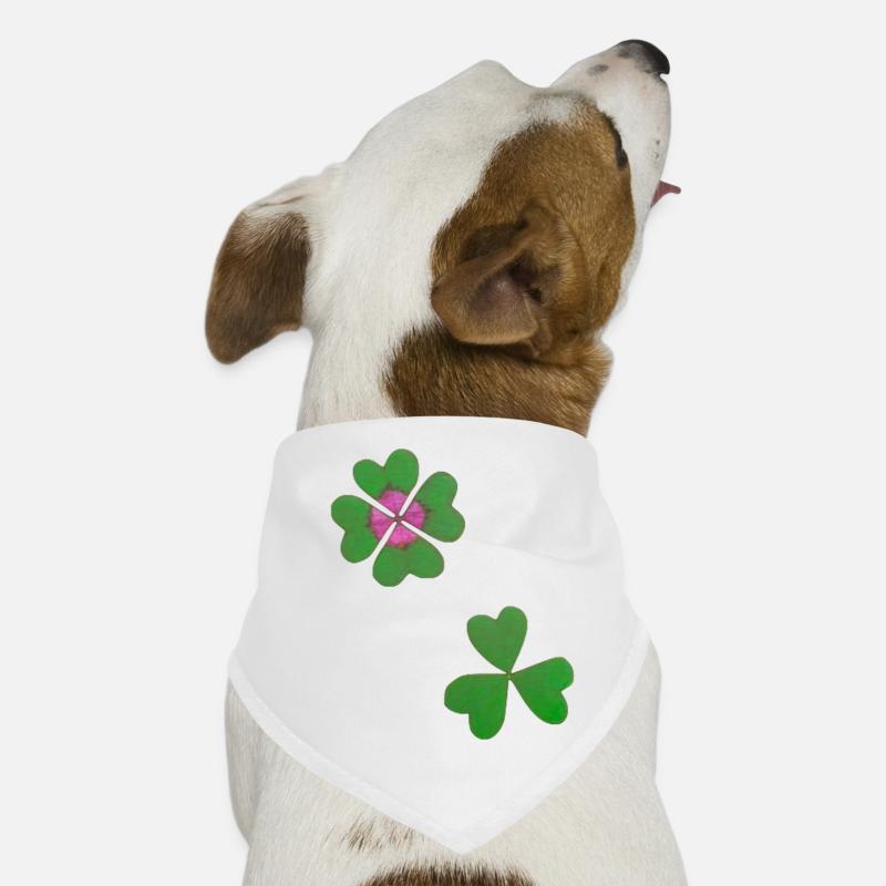Vierblättriges Kleeblatt Hunde-Bandana