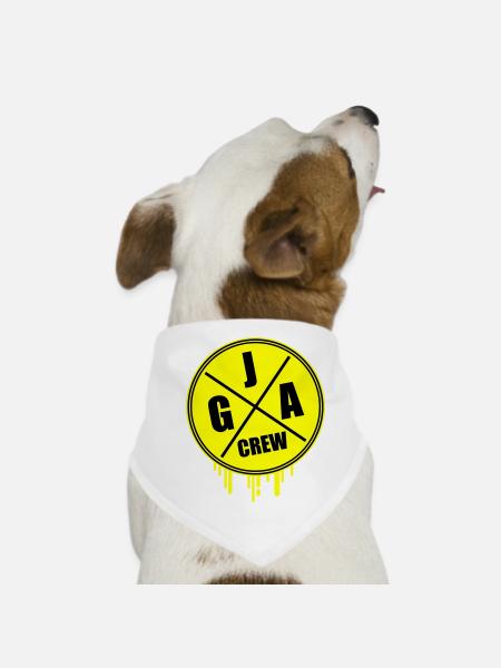 Enterrement de vie de garçon Jga Crew - Bandana pour chien - blanc - Devant