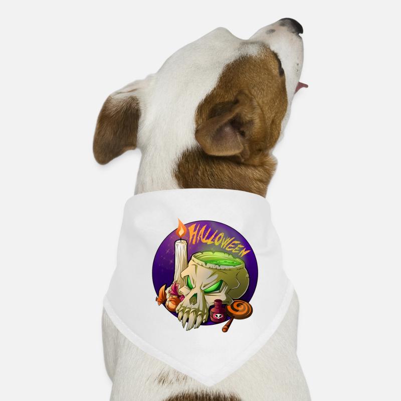 Crâne d’Halloween Bandana pour chien
