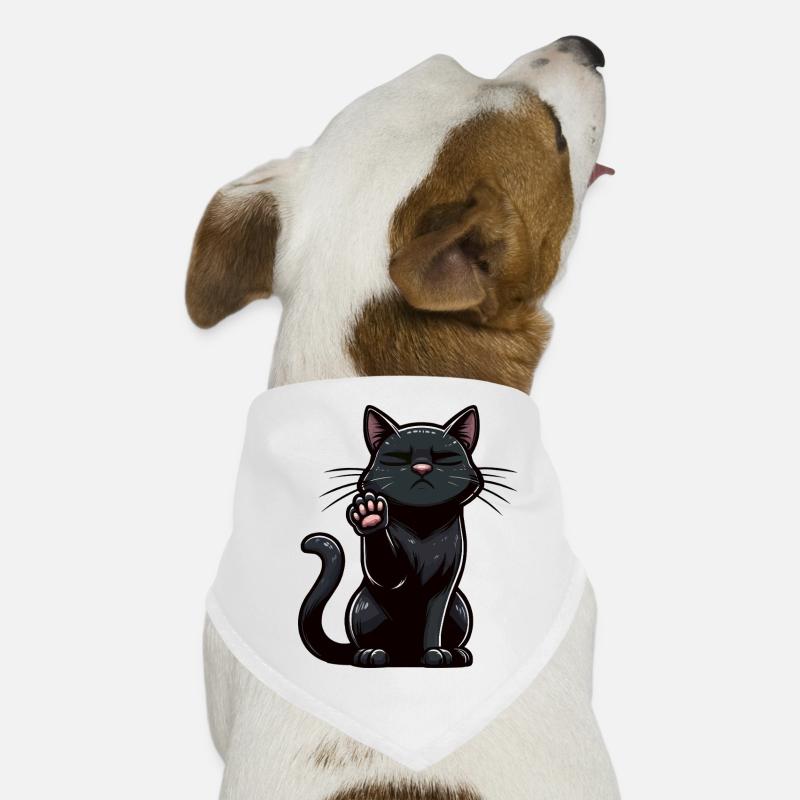 Chat Chats Chat Amoureux Chat Noir Kitty Bandana pour chien