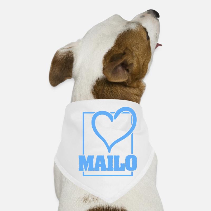 Bachelor Mailo - Hunde-Bandana - Weiß