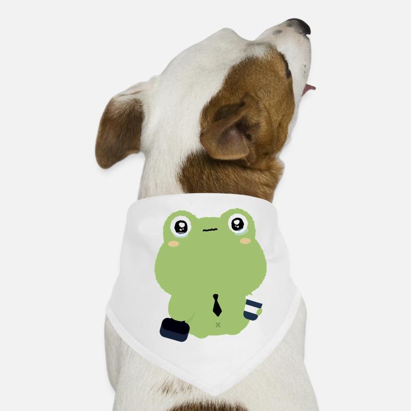 Grenouille fatiguée en cravate Bandana pour chien