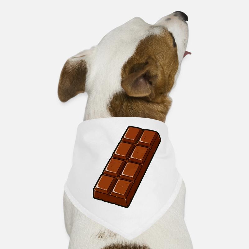 Chocolate Bar Cartoon Retro Dog Bandana