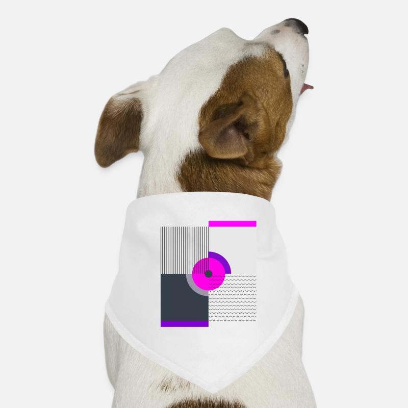 Art animé abstrait - Design graphique moderne Bandana pour chien
