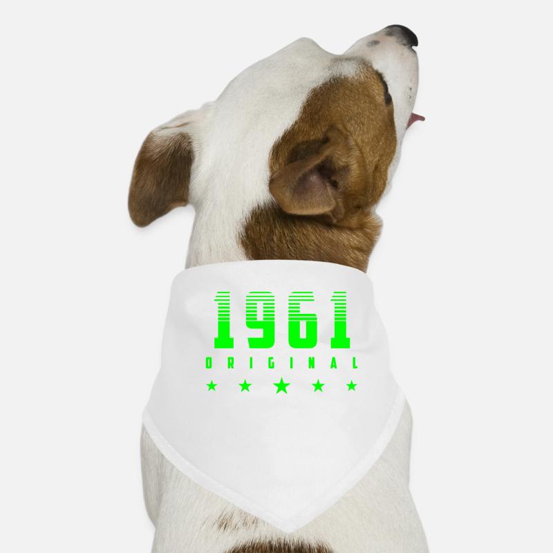 | changeable de couleur Original 1961 Année de naissance - Bandana pour chien - blanc