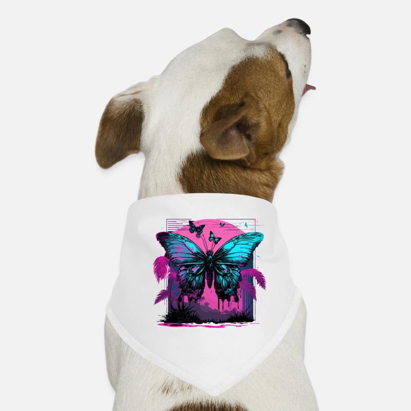 Transformation nostalgique du papillon Bandana pour chien