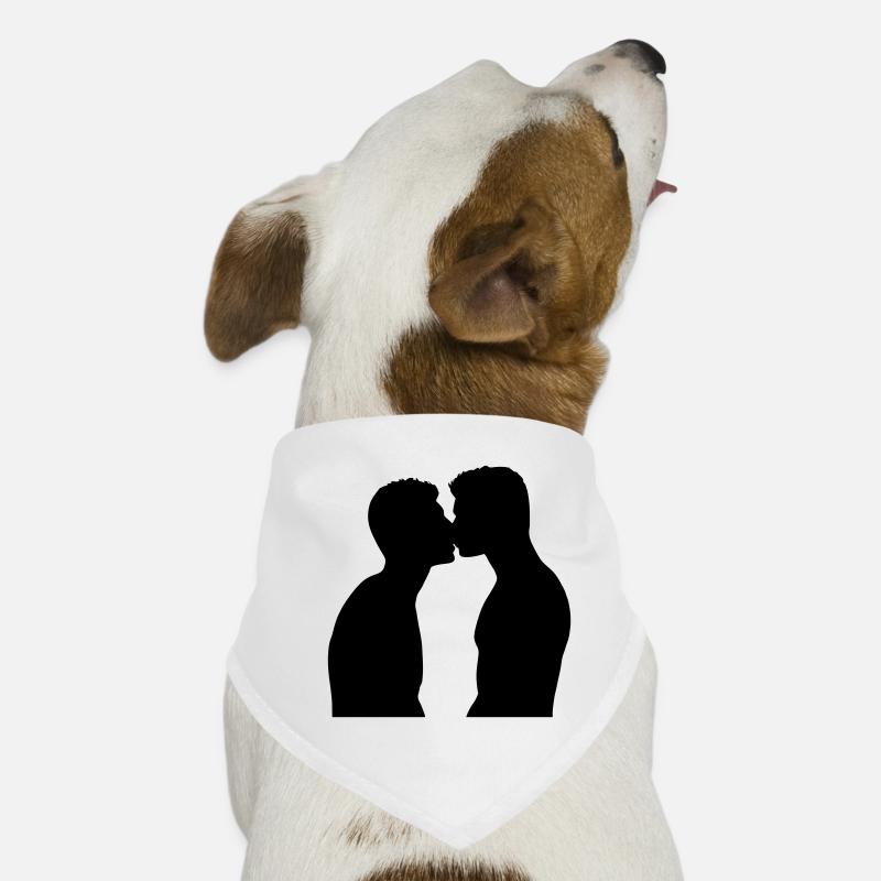 Baiser de la Gay Pride Bandana pour chien