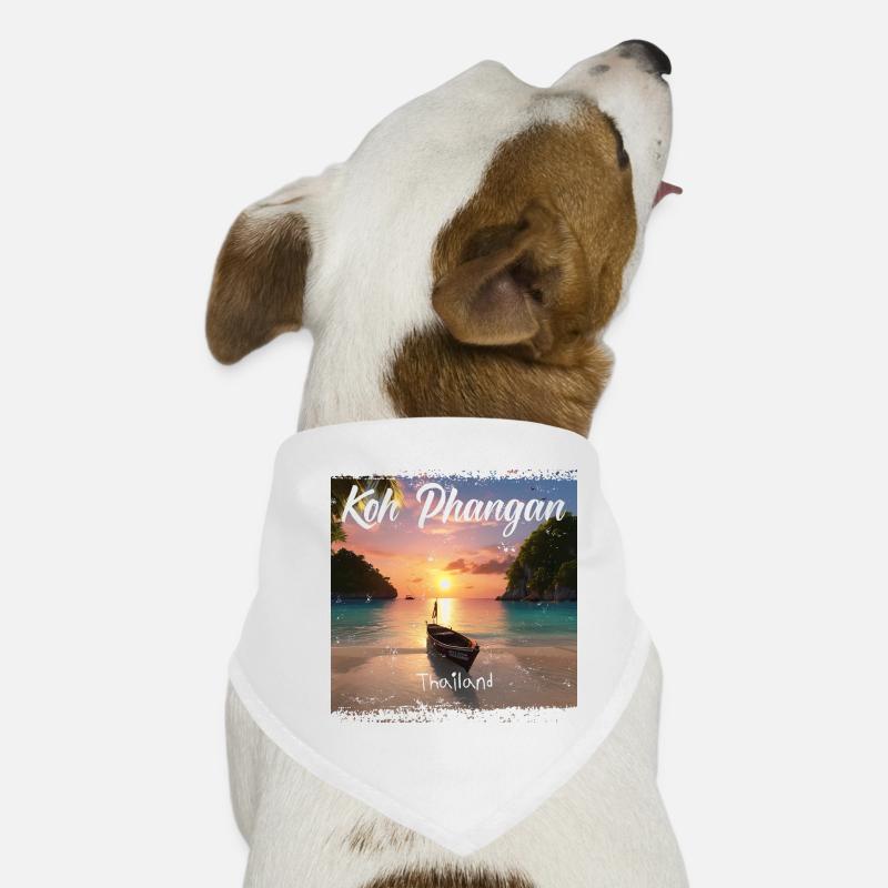 Koh Phangan, Thaïlande Coucher de soleil Bandana pour chien