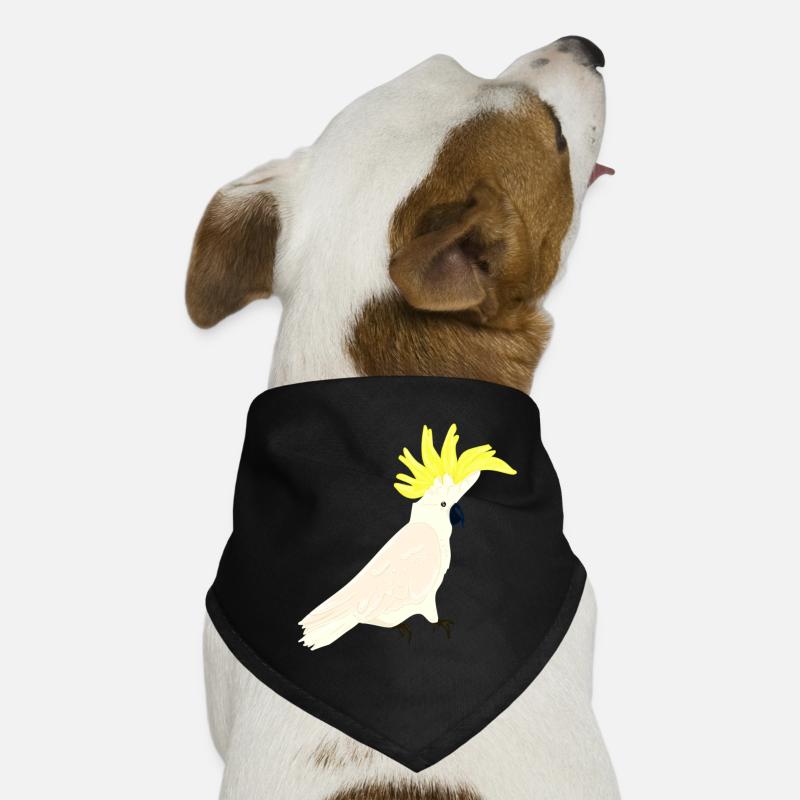 Cacatoès, Perroquet, Oiseau, Cacatoès à crête jaune Bandana pour chien
