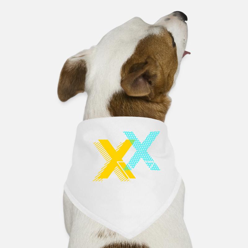 X Buchstabe Hunde-Bandana