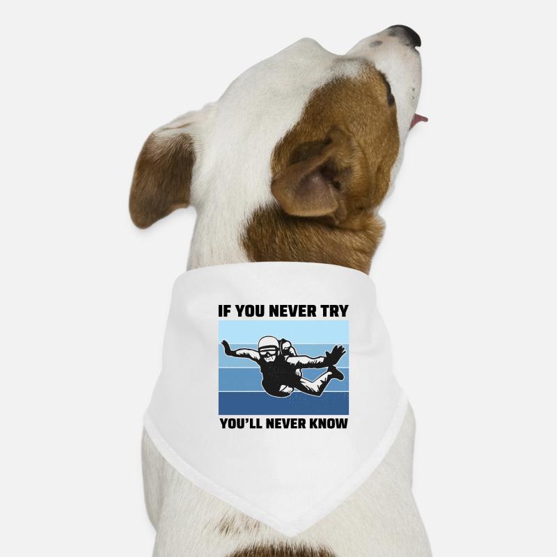 Skydiving Skydiver Skydive parachuting Motivation Dog Bandana