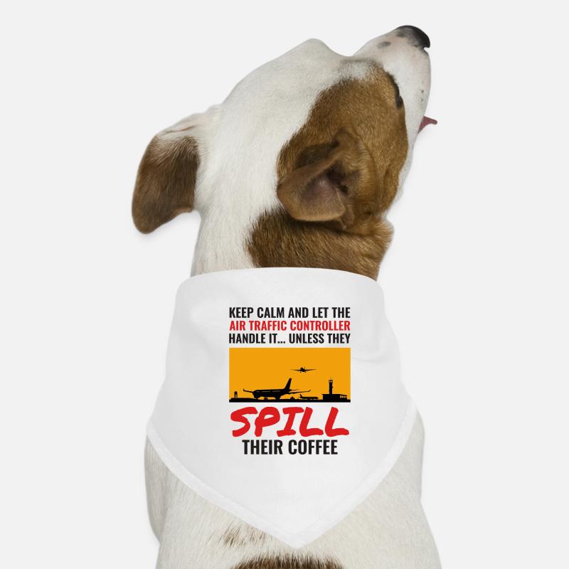 Air Traffic Controller Coffee ATC Aviation Humor Dog Bandana