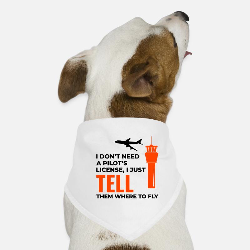 Air Traffic Controller ATC Aviation Humor Airplane Dog Bandana