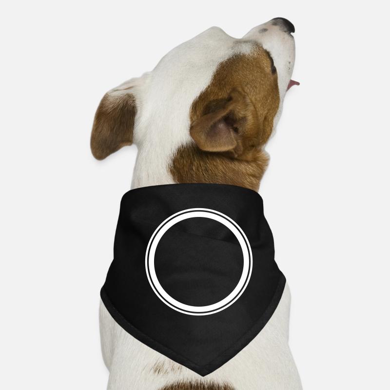 Circle empty symbol placeholder Dog Bandana