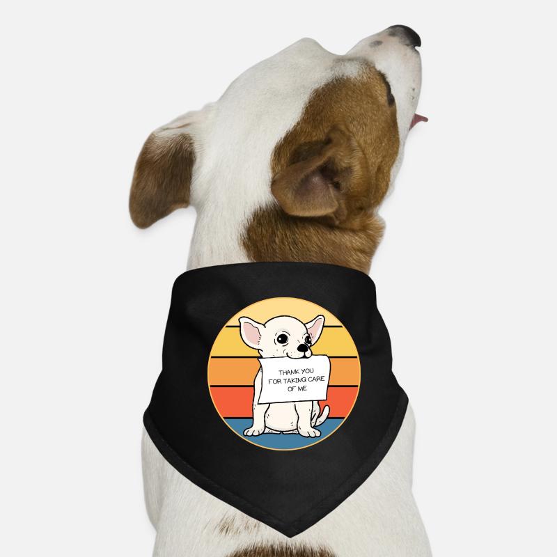 Mignon Chihuahua Dog Breed Vintage Retro Sunset Bandana pour chien