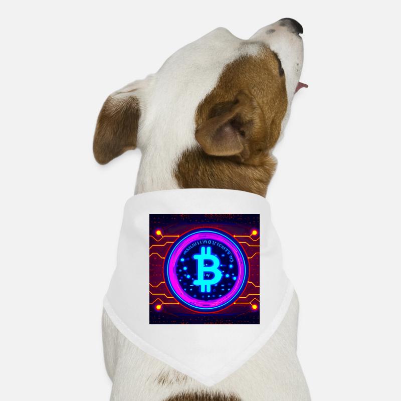 Bitcoin verbunden mit der Matrix Hunde-Bandana