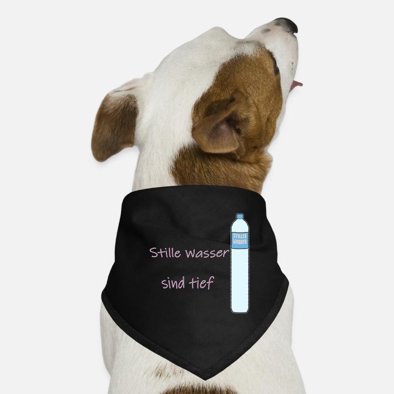 Still waters are deep pun funny Dog Bandana